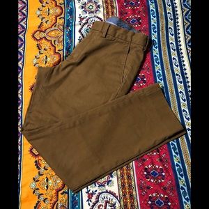 J.CREW BOWERY EDITION, MEN’s FITTED, SLIM LEG DARK CAMEL COLOR PANTS. 31X30-EUC☆